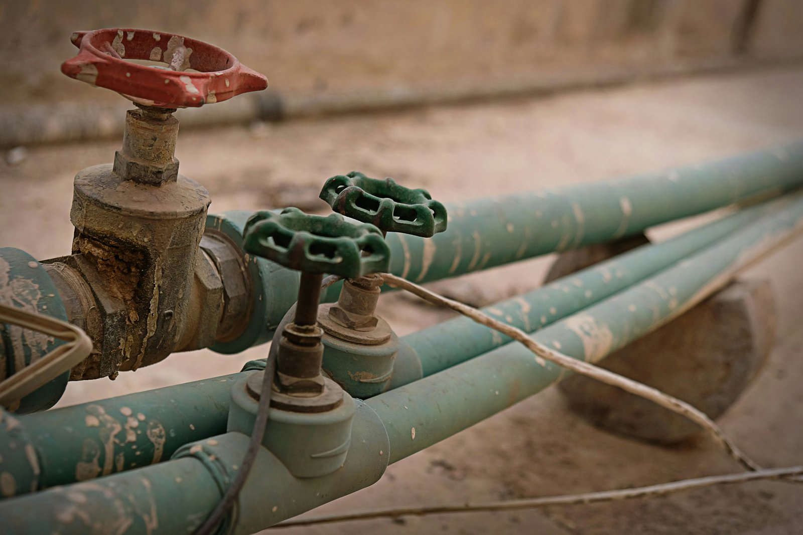 Ältere Wasserleitungen im Haus