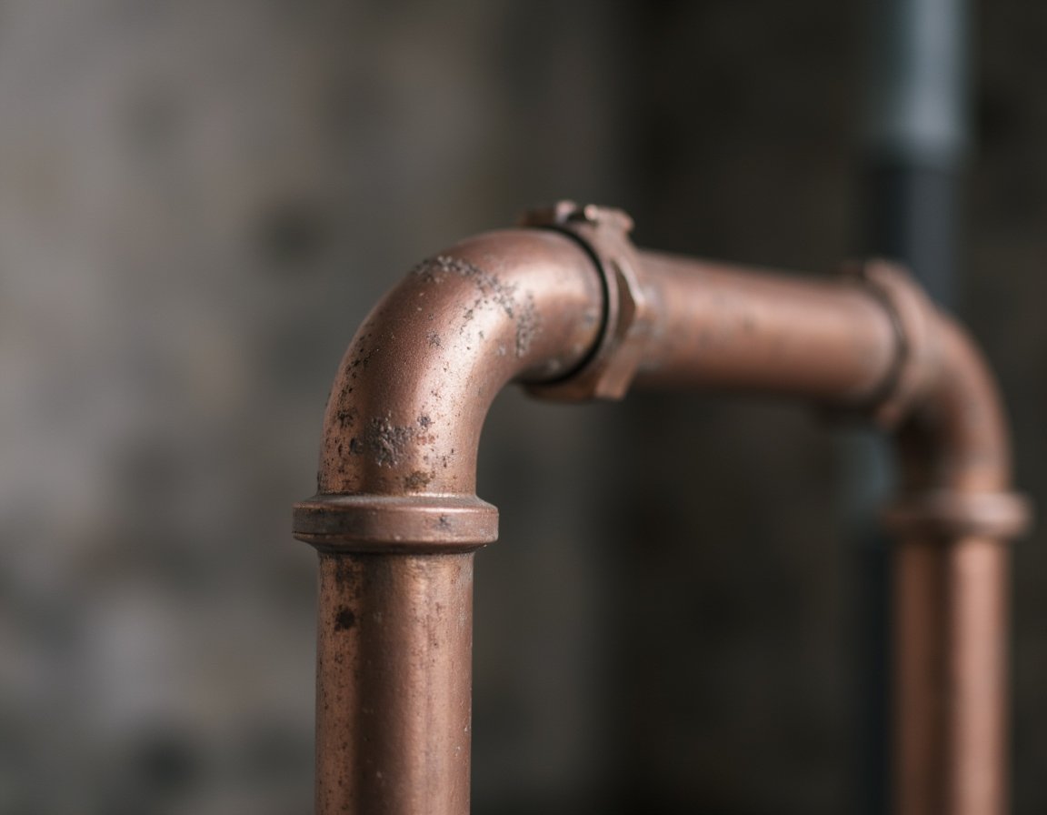 Wasserrohr im Hausflur